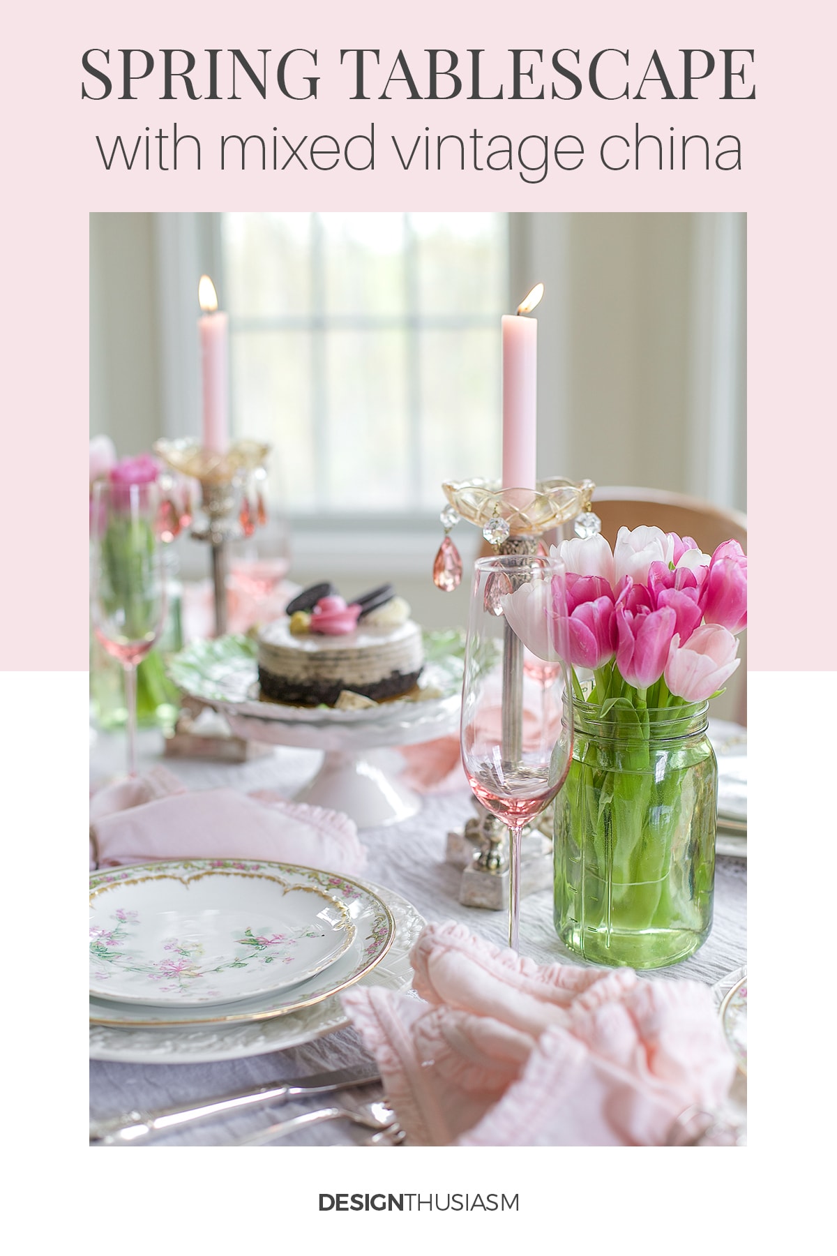 vintage tablescapes mixing old and new