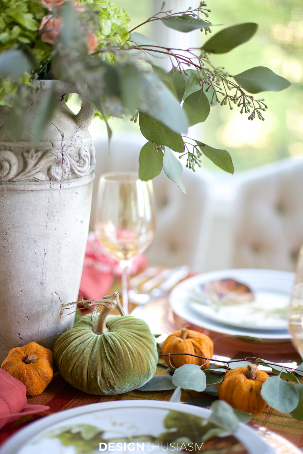 Fall Tablescape: Adding a Pretty Twist to an Autumn Color Palette