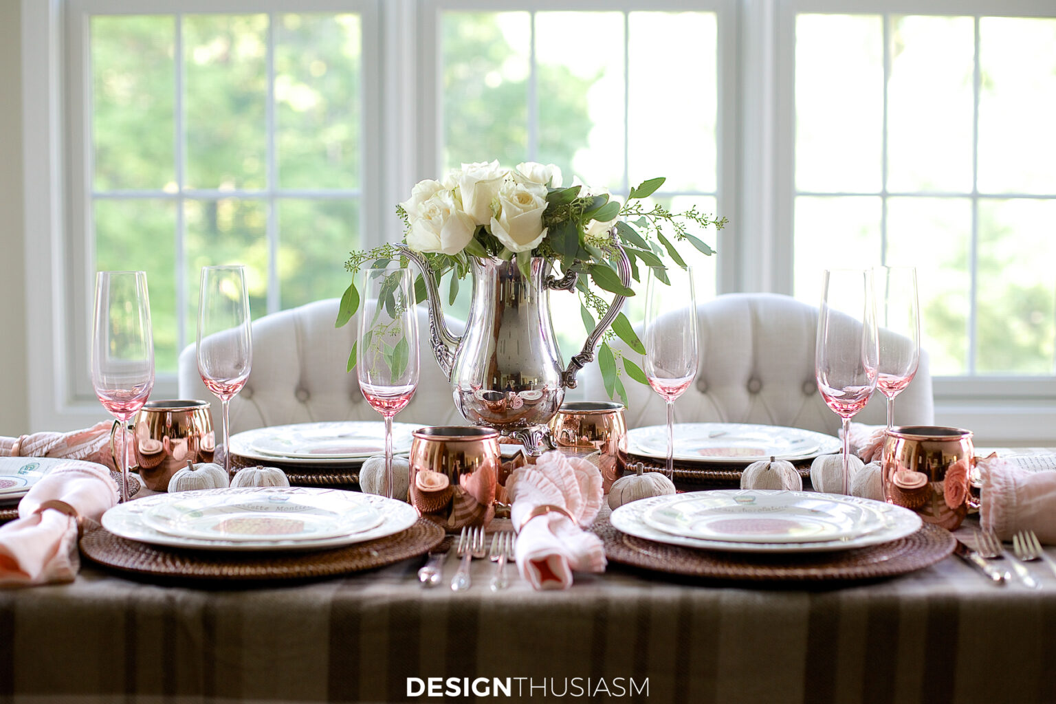 Fall Table Decorations: Styling a Soft and Neutral Fall Table Setting
