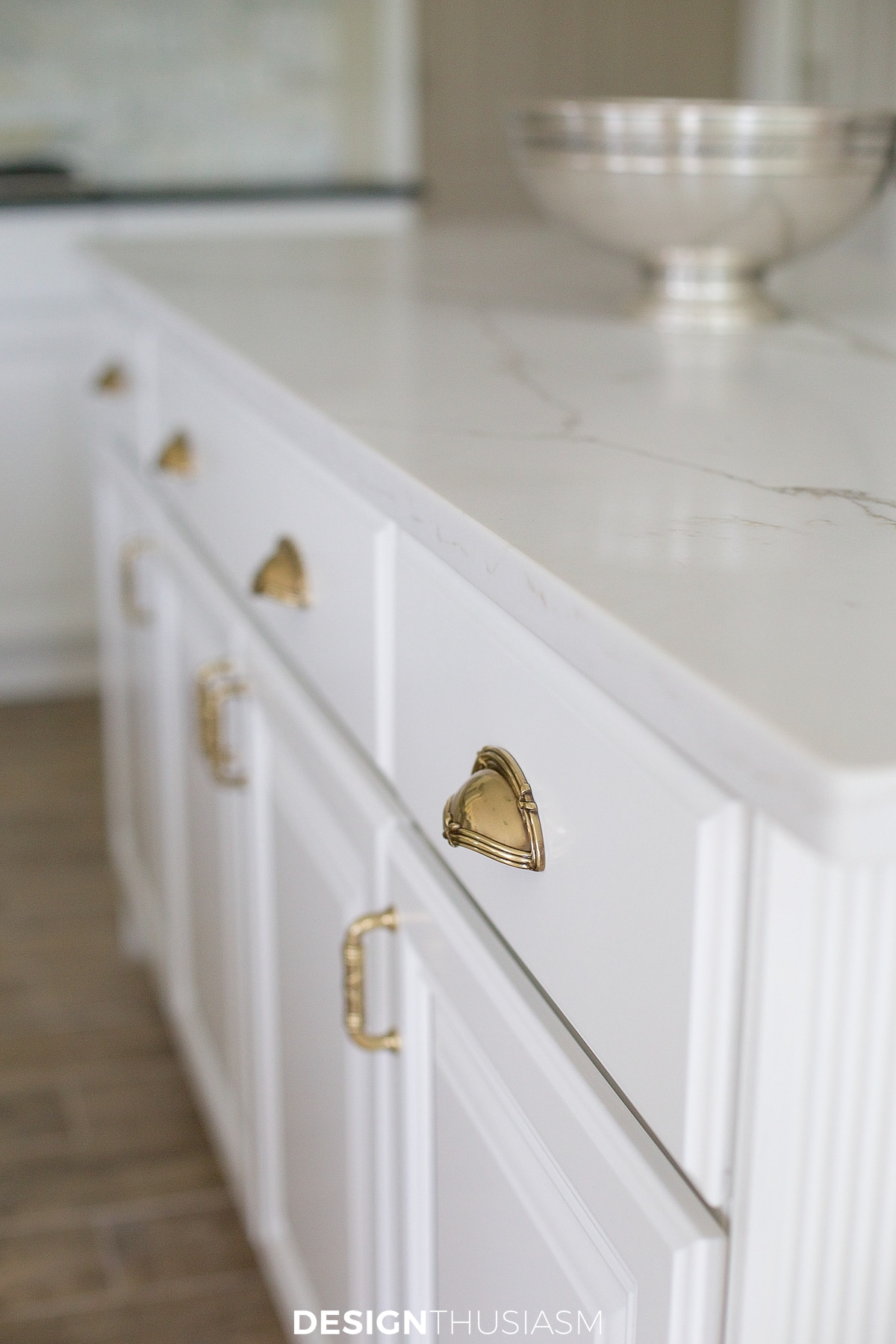 painted cabinets with hardware put back