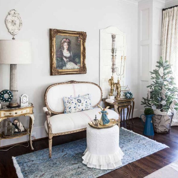 French Country Christmas Tree Decorations + Other Holiday Decor