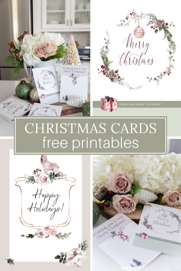 DIY Holiday Greetings: Free Printable Christmas Cards