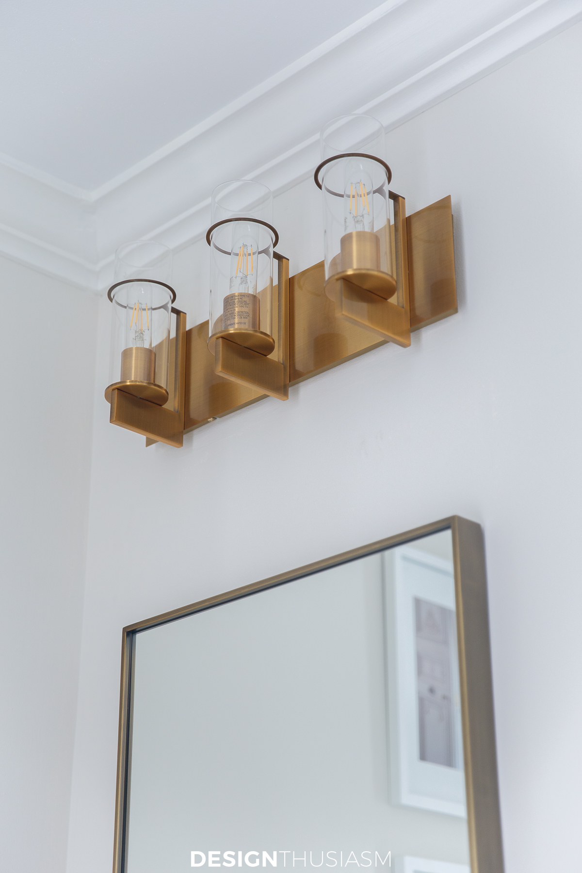 Bath remodel vanity sconce