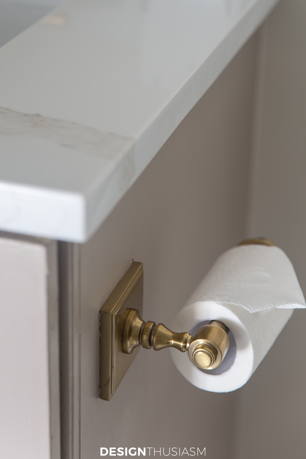 Bath remodel toilet paper holder
