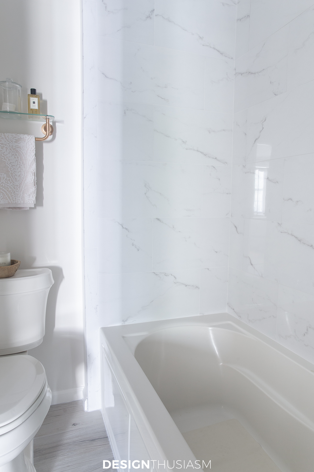 Bath remodel bath tile