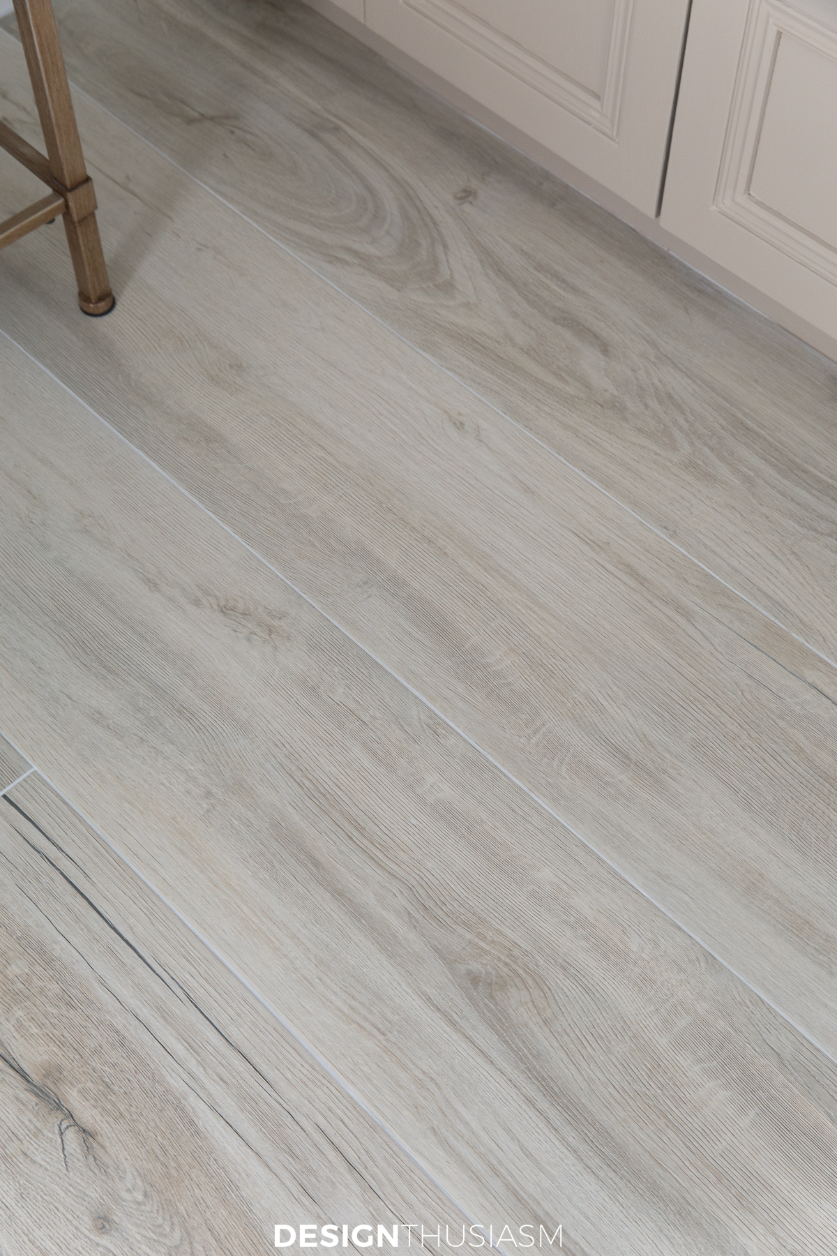 Bath remodel porcelain wood floor